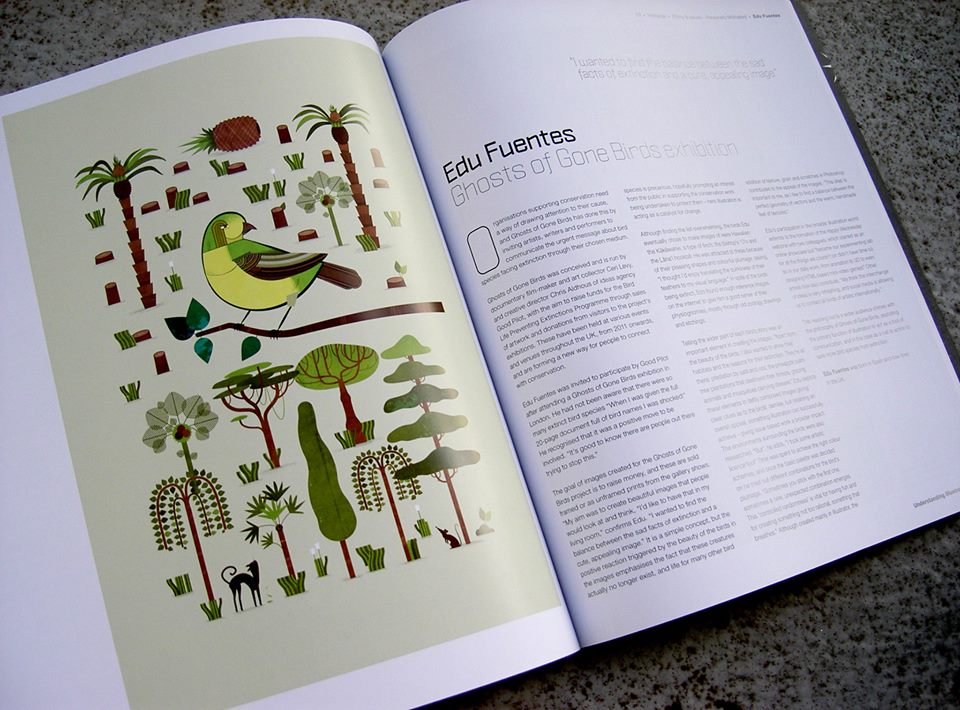 Eduardo Fuentes, in the new Understanding Illustration book by Derek  Brazell  Jo Davies | GHOSTS OF GONE BIRDS